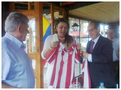 Camiseta del Atl&eacute;tico de Madrid se queda en Armenia