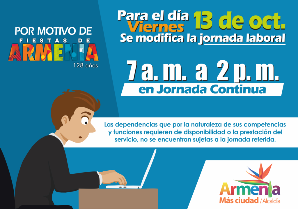 Jornada Laboral 13  de Octubre de 2017