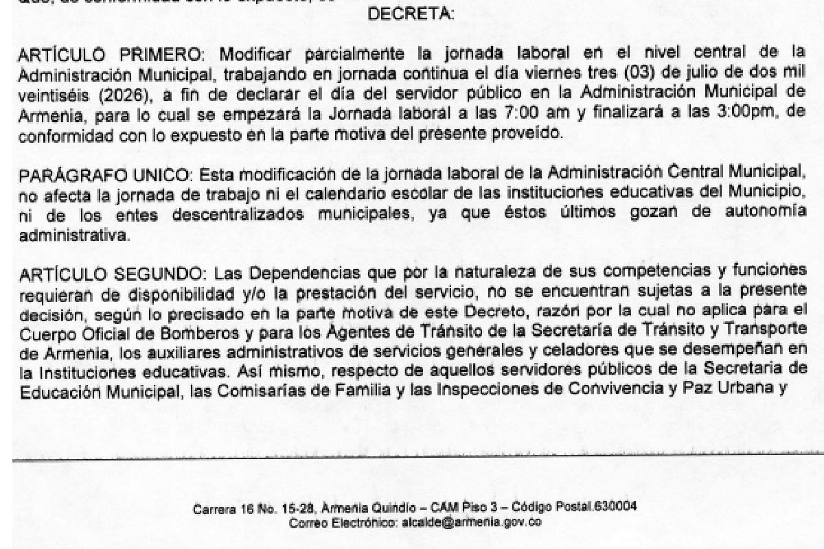 DECRETO JORNADA