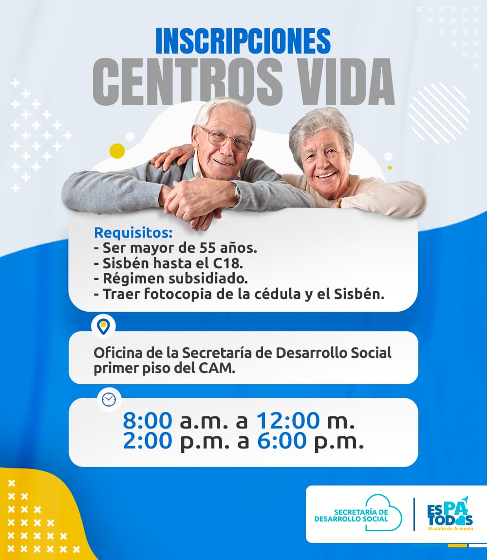 Inscripciones centros vida 1